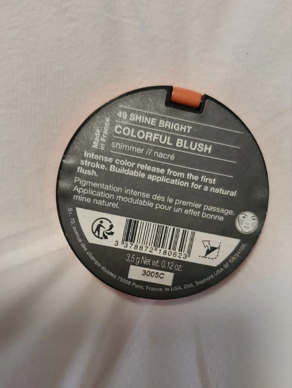 Sephora Colorful Blush - Shine Bright Peach Coral Tone